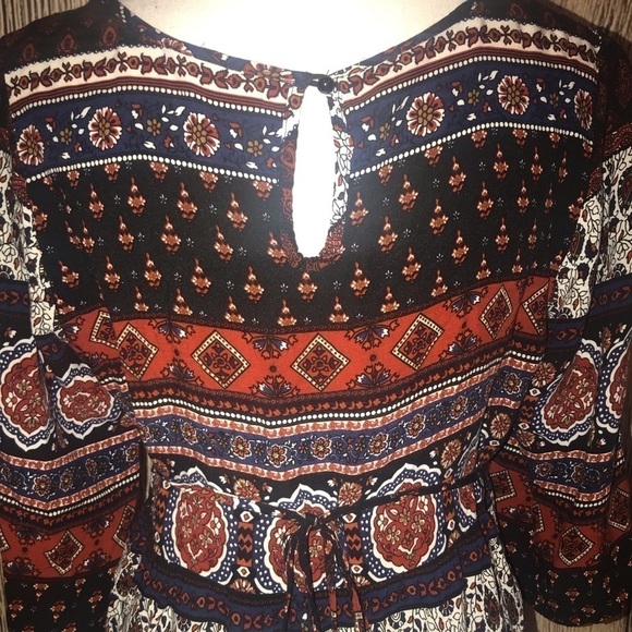 Feathers Large multi colored dress - Picture 5 of 7